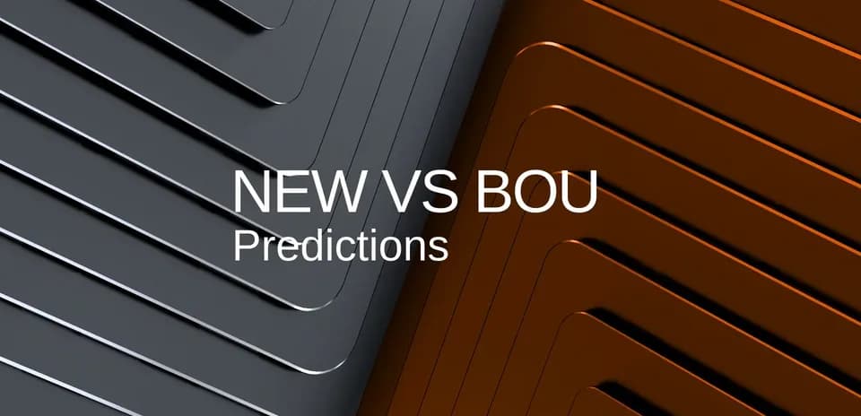 Graphic displaying New vs Bournemouth predictions