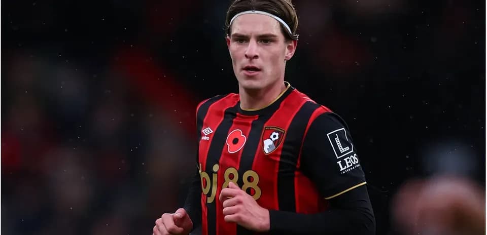 Player in AFC Bournemouth kit during match