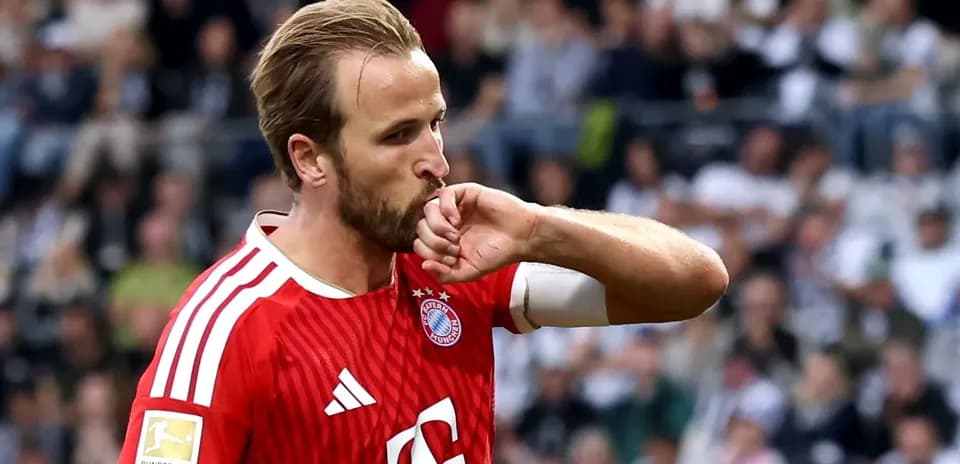 Player celebrating after scoring during Bundesliga match