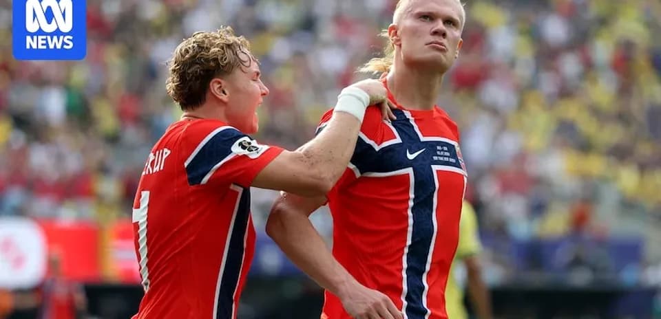 Norwegian players celebrating during a match