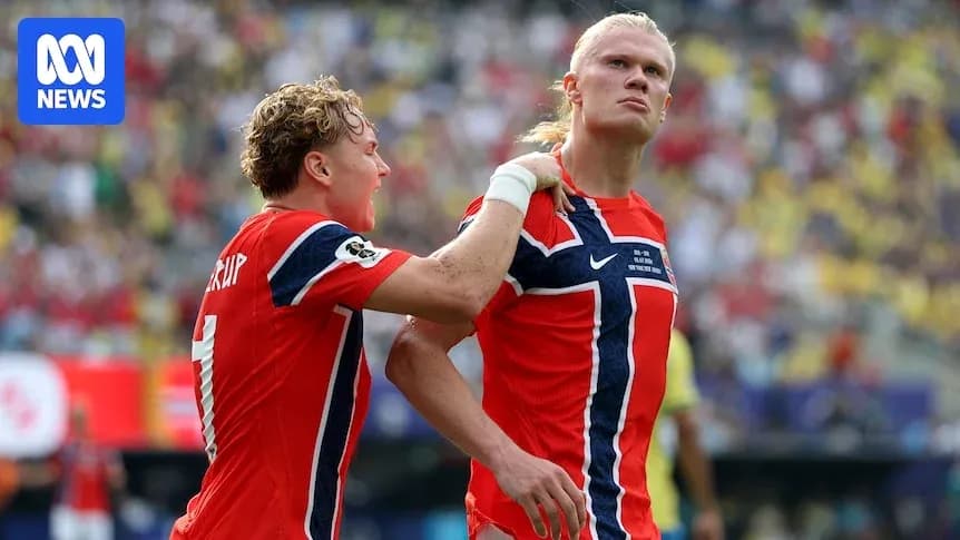 Norwegian players celebrating during a match
