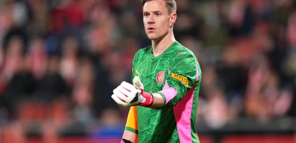 Goalkeeper gesturing during a football match