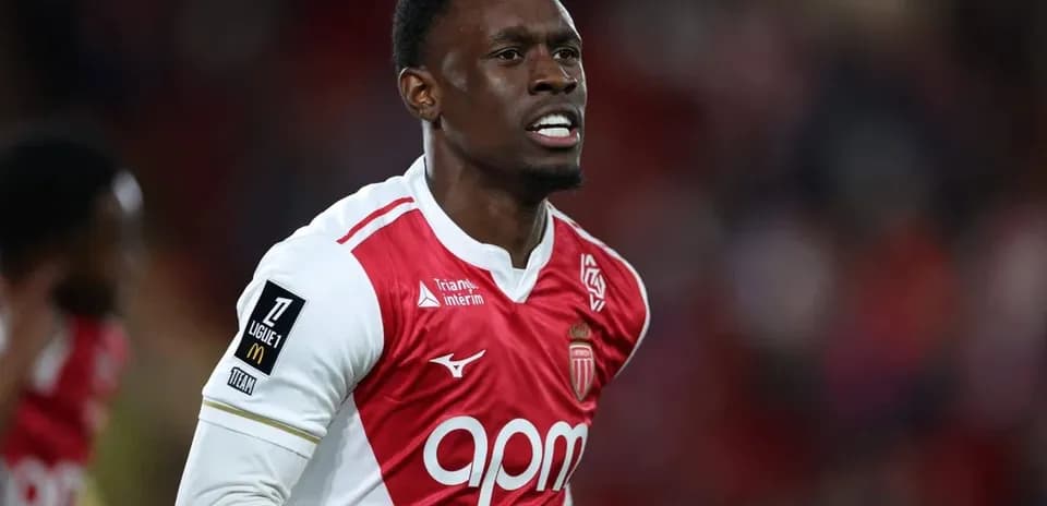 Monaco player celebrating during a match
