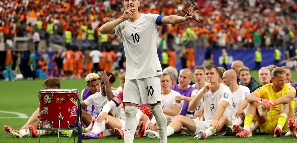 Player celebrating with teammates after a match