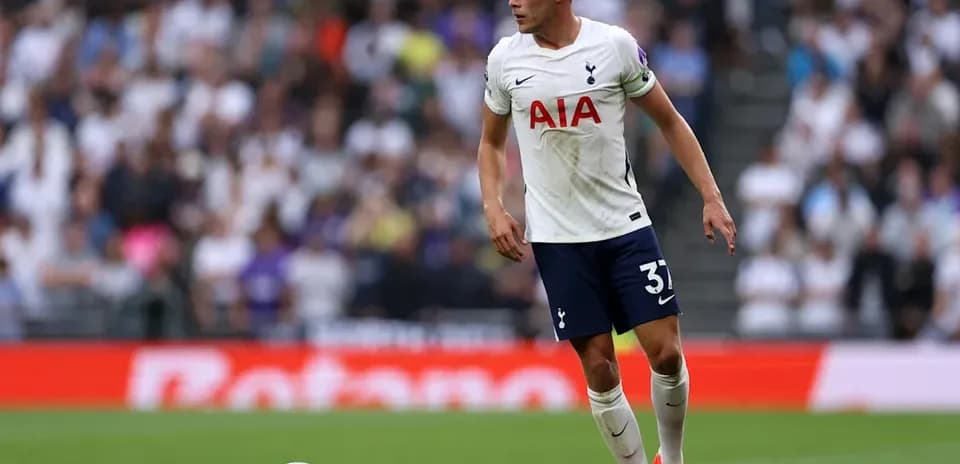 Tottenham player on the pitch during a match