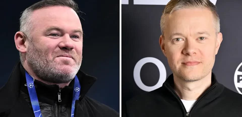 Two men posing for portraits side by side