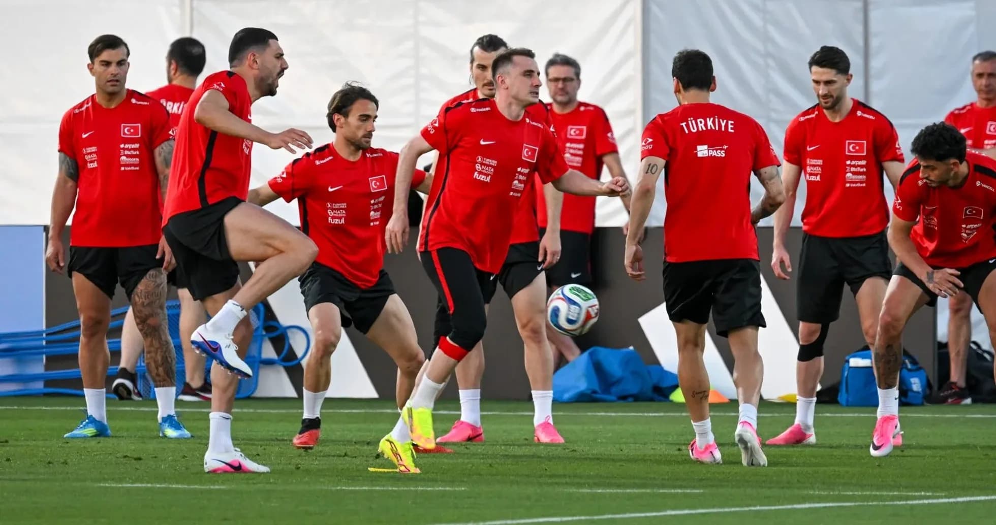 Türkiye players training before World Cup match