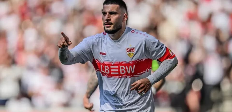 Player celebrating during a football match