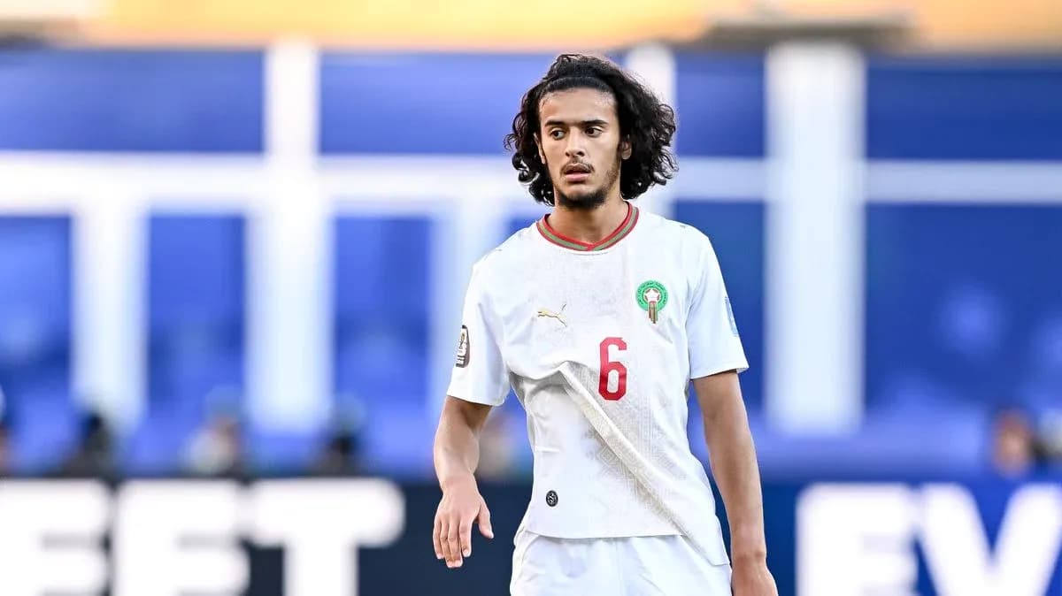Moroccan player wearing number 6 during match