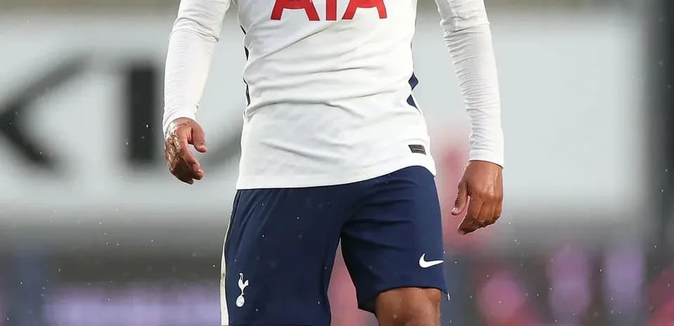 Player in Tottenham kit during match action