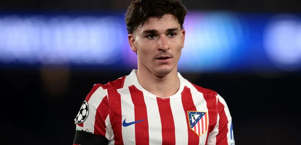 Atletico Madrid player during match with armband