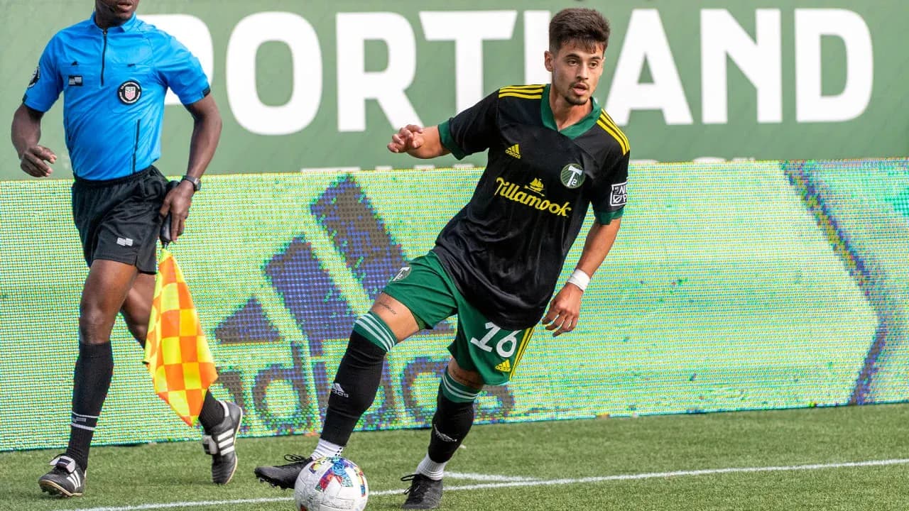 Portland Timbers II player during match action