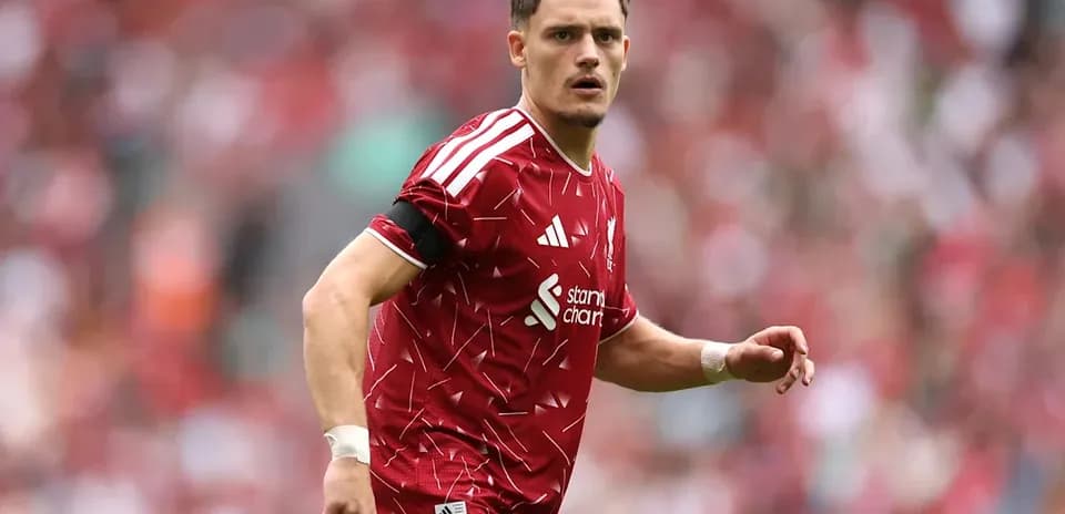 Player in red jersey during a football match