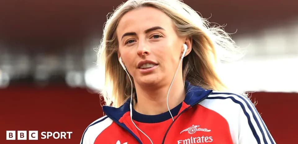Athlete walking with earphones before match