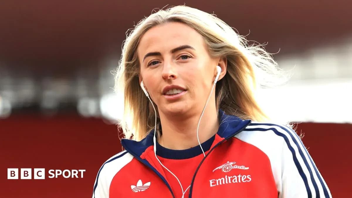 Athlete walking with earphones before match