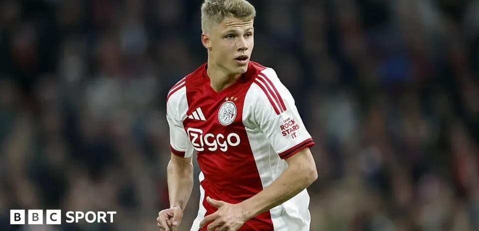 Player wearing Ajax jersey during a match