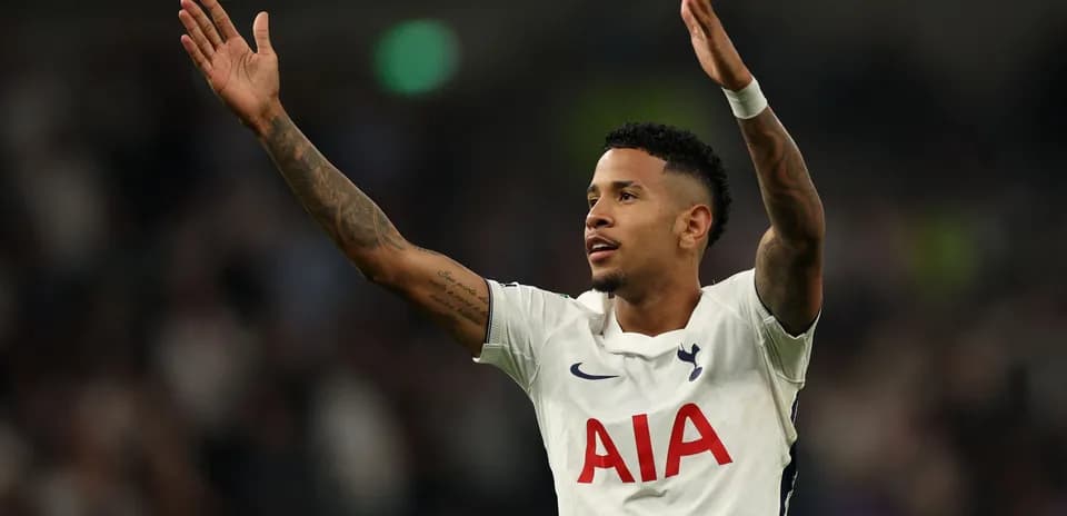 Player celebrating during a Tottenham match