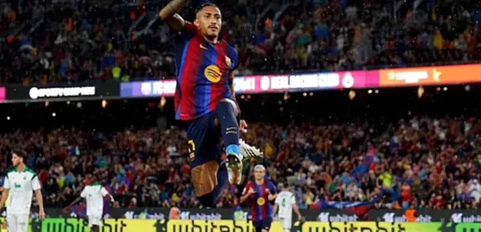Player celebrating a goal during a match