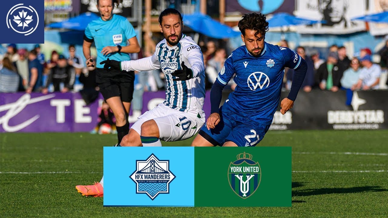 HFX Wanderers FC player challenges York United player