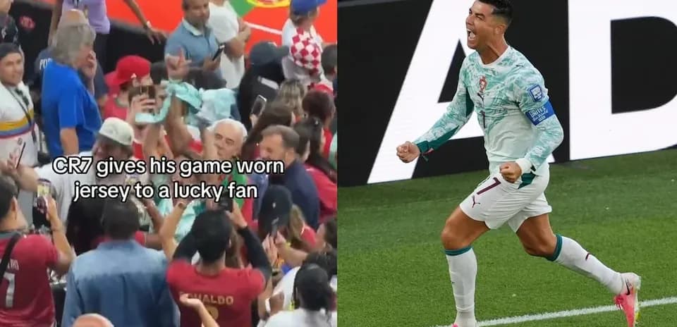 Cristiano Ronaldo celebrating after scoring a goal