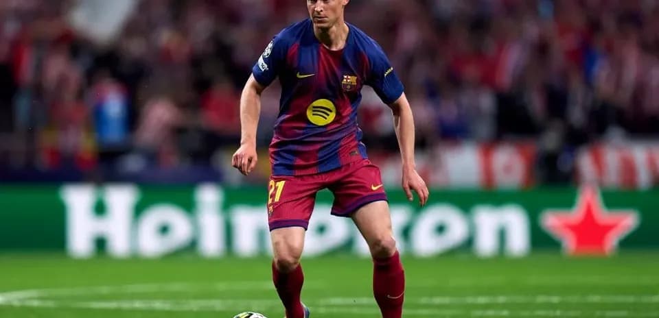 Barcelona player in action during UEFA Champions League match
