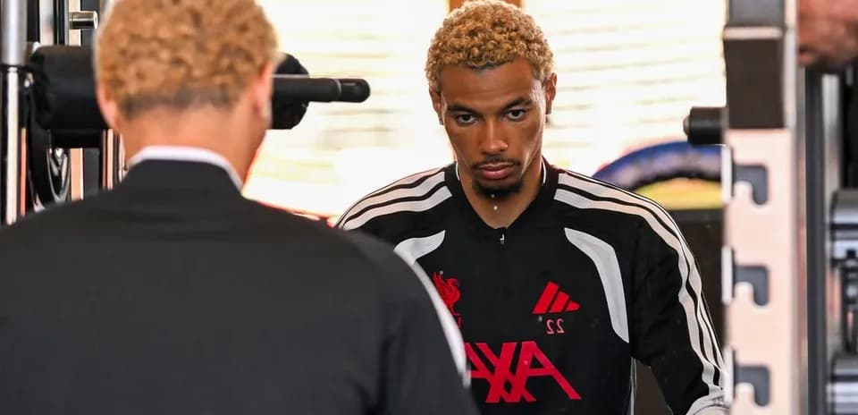 Player focusing during gym workout session