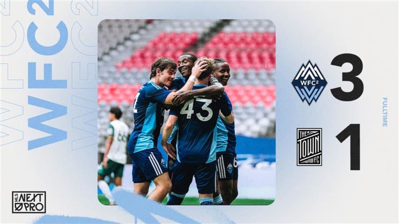 Vancouver Whitecaps II players celebrating victory