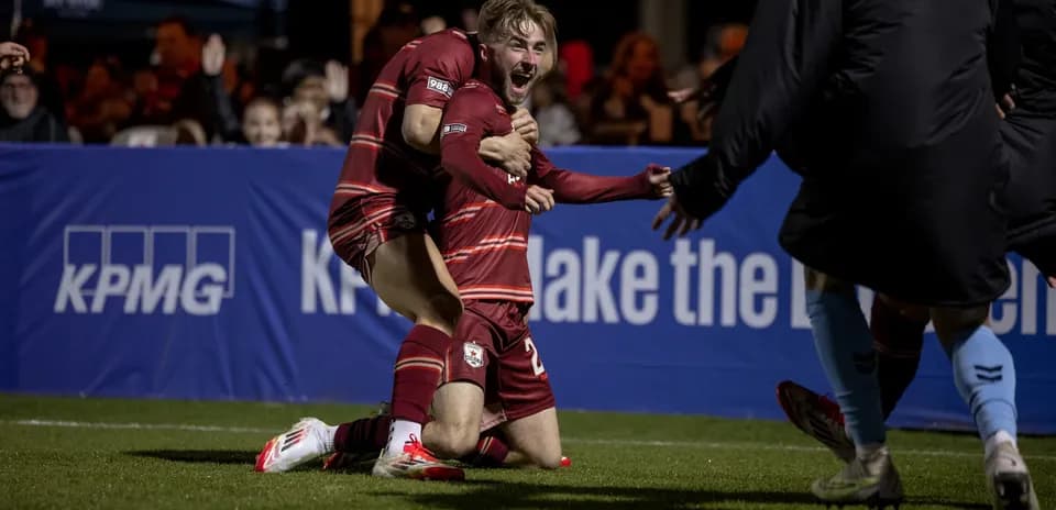 Celebration after goal during Sacramento Republic match
