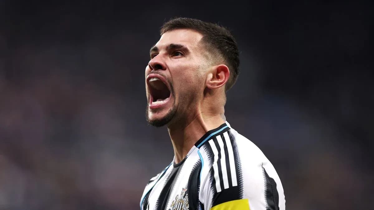 Player celebrating passionately during a football match