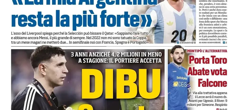 Football newspaper featuring player interviews and transfer news