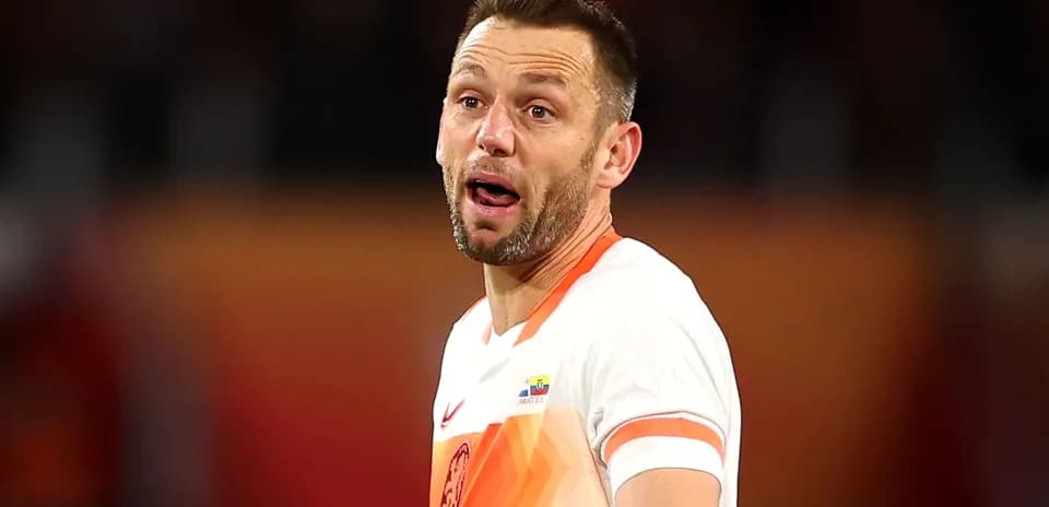 Player reacting during a football match on field