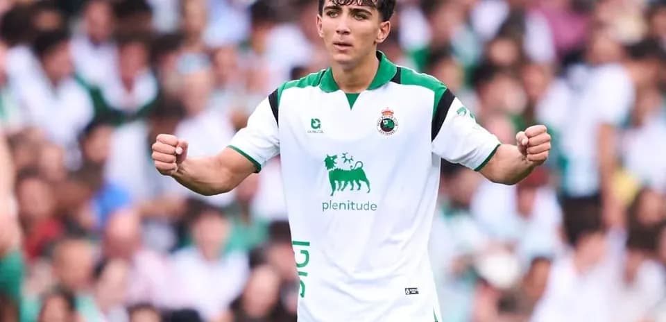 Player celebrating during a football match