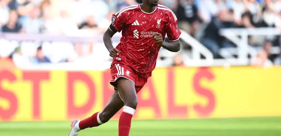 Player running on the pitch during a match