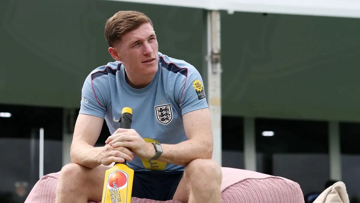 Player sitting with a bat during training session