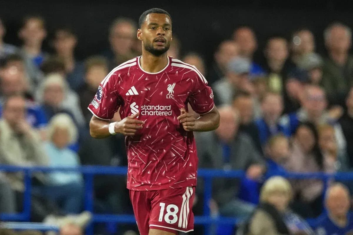 Player in Liverpool kit during match action