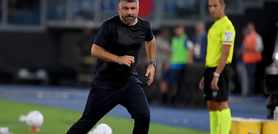 Coach running along the sideline during a match