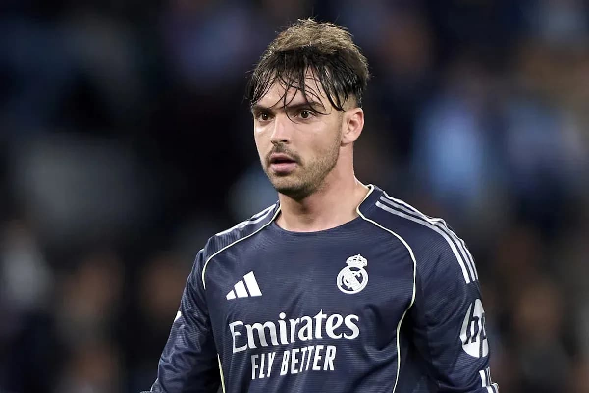 Goalkeeper in Real Madrid kit during match