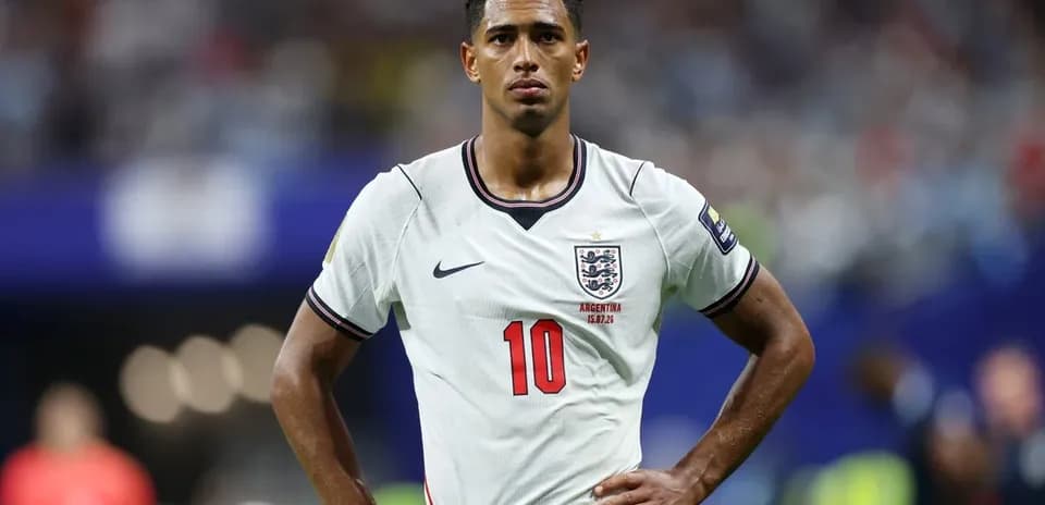 England player wearing jersey during match