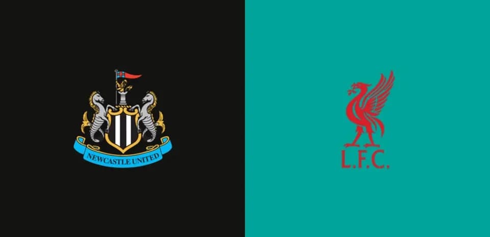 Newcastle United and Liverpool club logos side by side