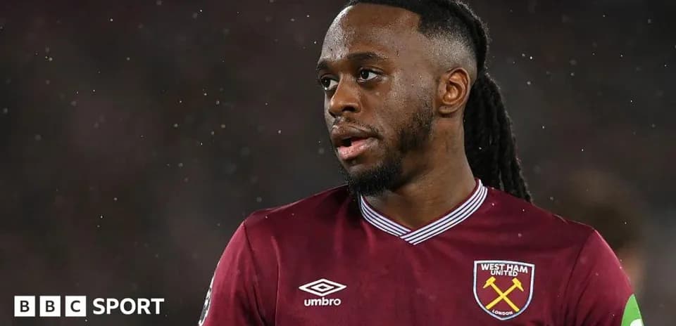 West Ham United player during match in rain