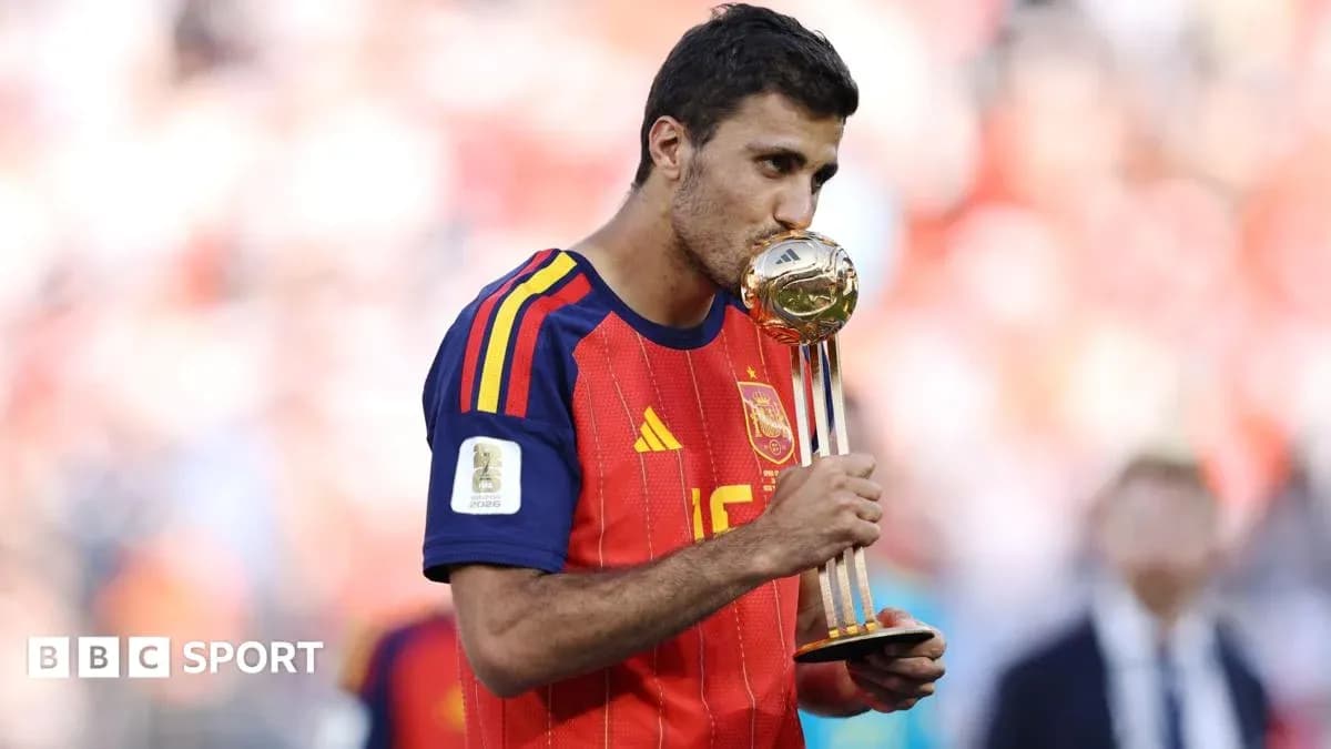 Player kissing trophy after winning World Cup