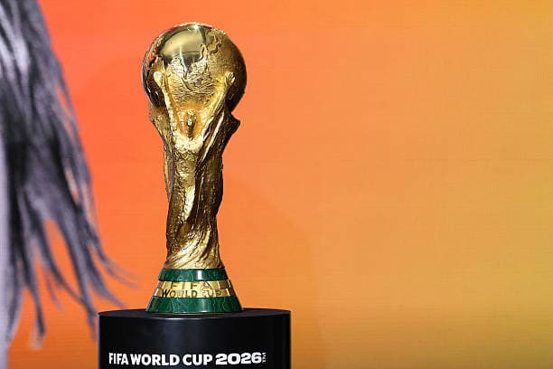 FIFA World Cup trophy on display