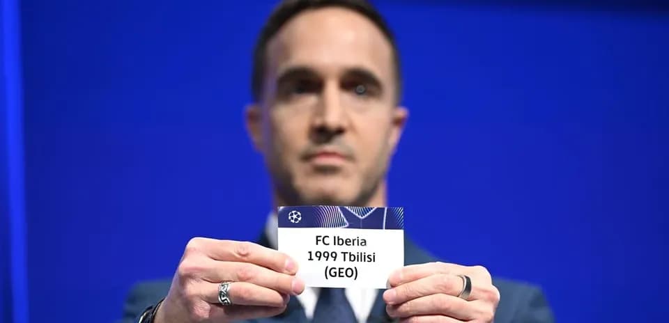 Official holding FC Iberia 1999 Tbilisi card