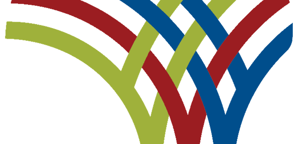 Colorful abstract design with interwoven lines