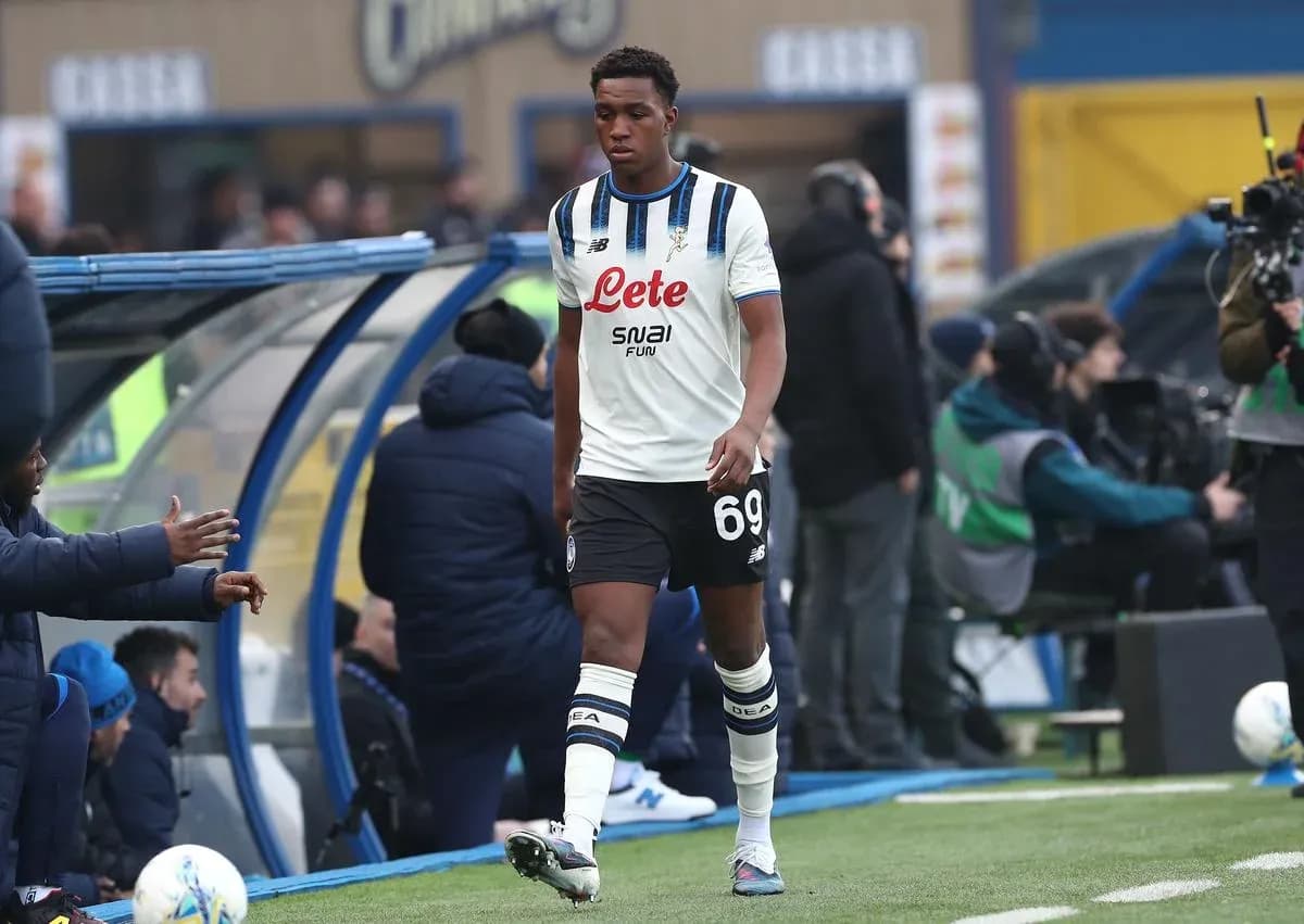 Player wearing number 69 walking off the pitch
