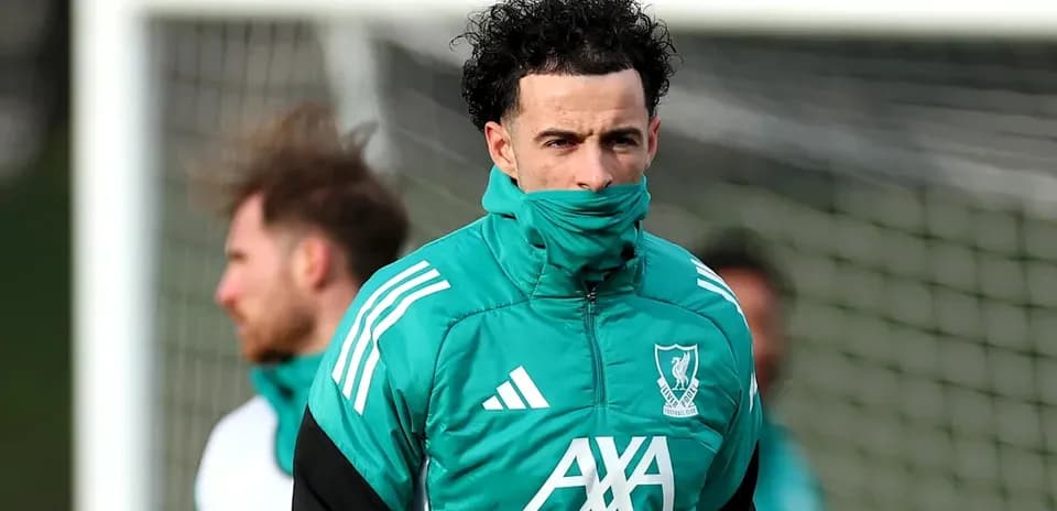 Player in Liverpool training gear during session