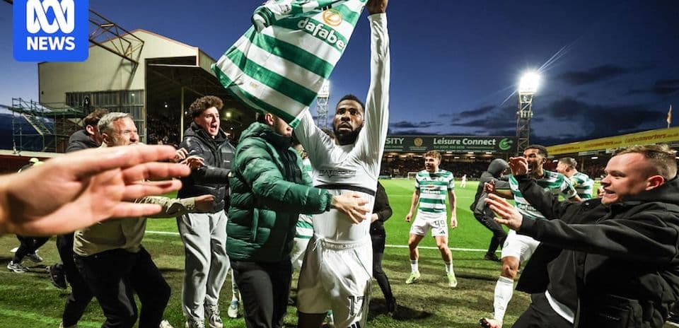 Player celebrating with fans after a match