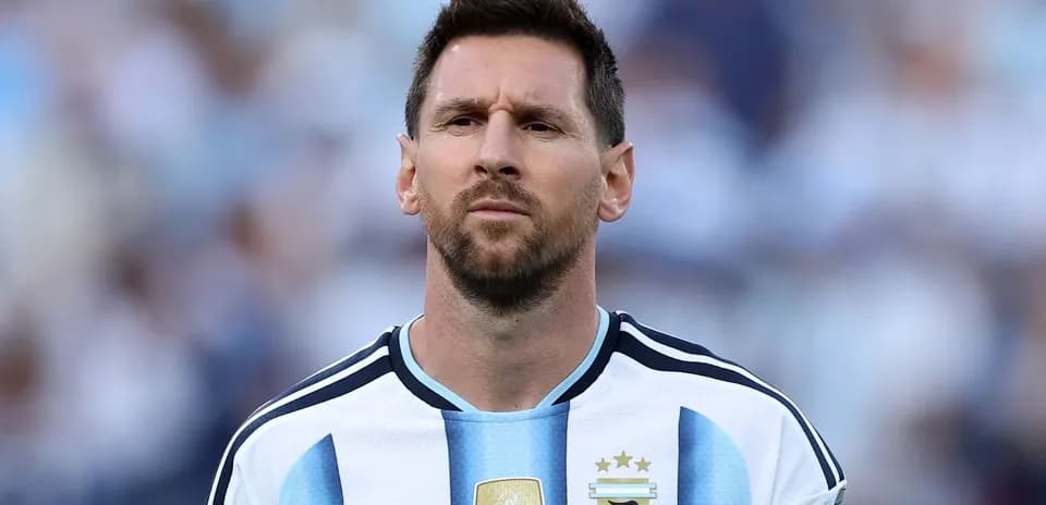 Player in Argentina jersey during a match