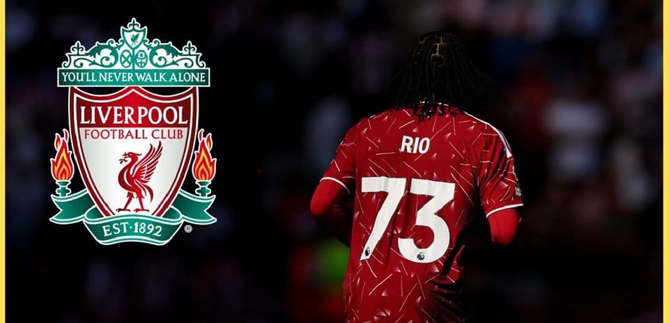 Player in Liverpool FC jersey with number 73