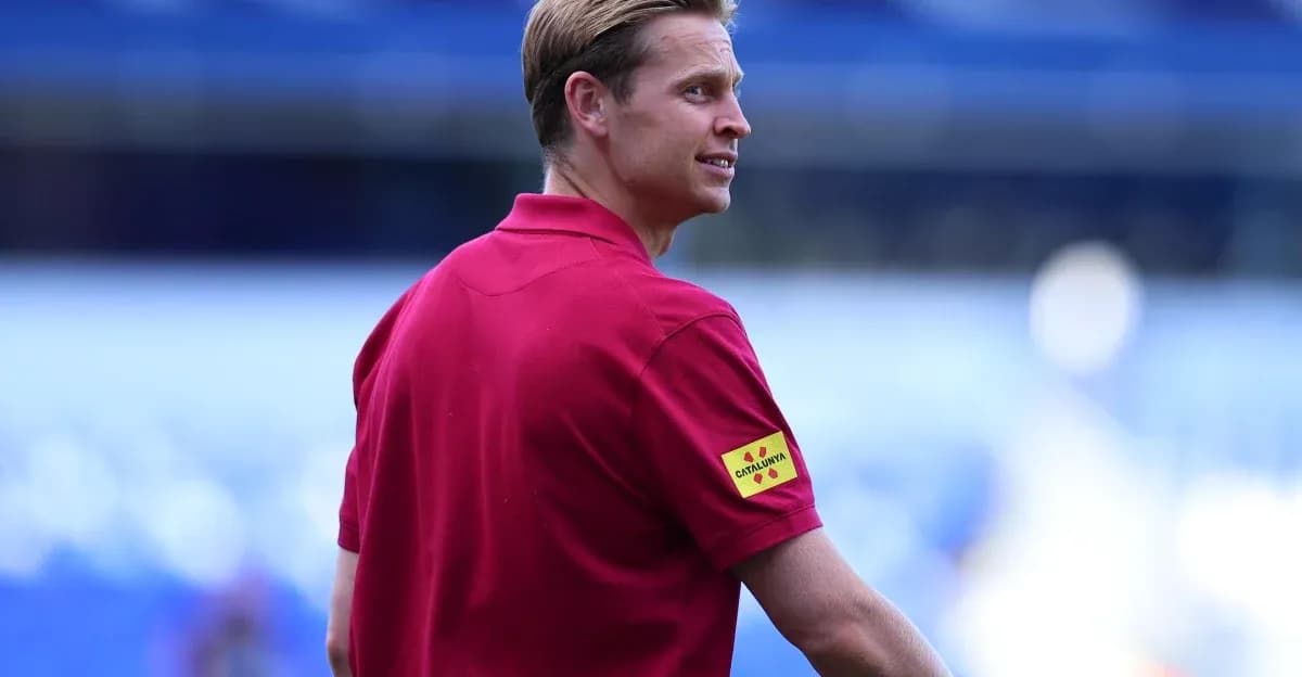 Man in red polo shirt on football pitch